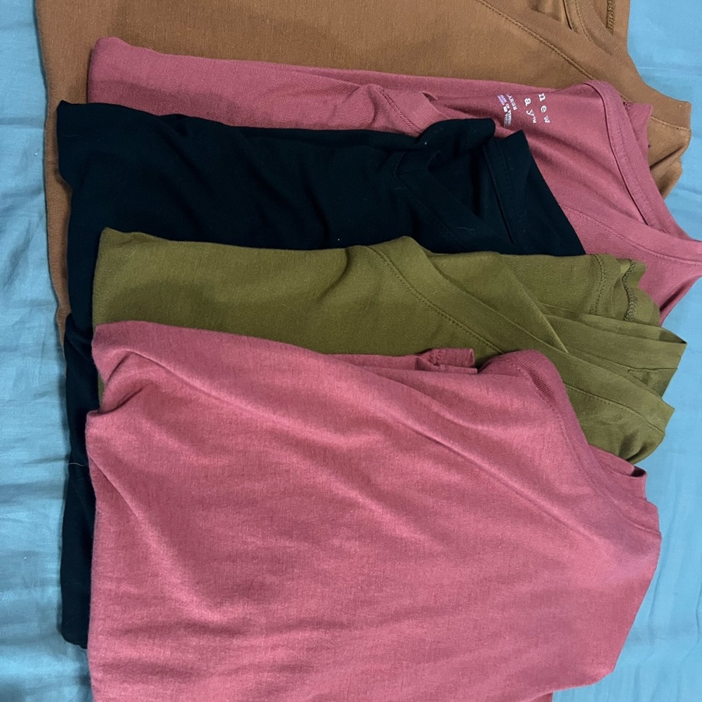 A New Day Pink and Green Short Sleeve Tee
